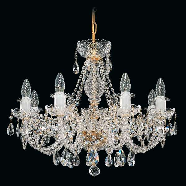 Kristall Kronleuchter 8-flammig, B:64cm x H:50cm AIDA VIII