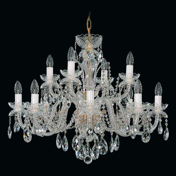Kristall Kronleuchter 12-flammig, B:77cm x H:62cm ALESSANDRA XII