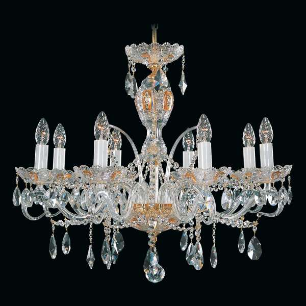 Kristall Kronleuchter 8-flammig, B:72cm x H:62cm DANIELLE VIII