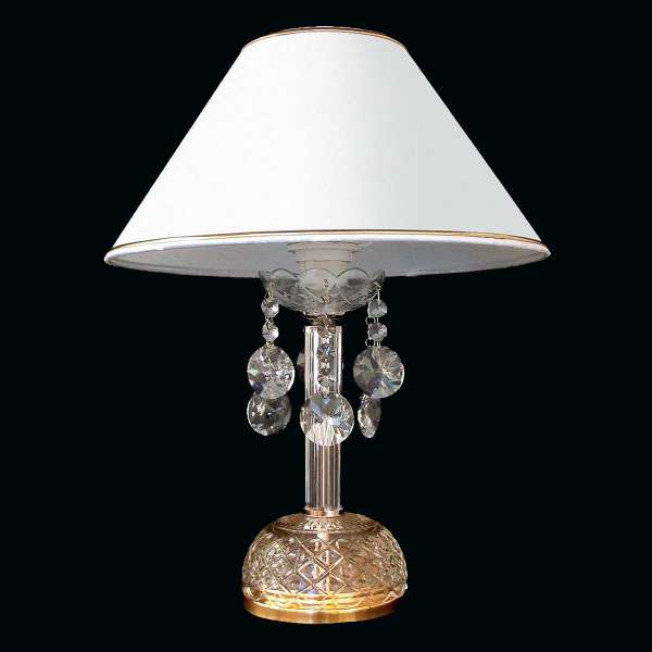 Kristall Tischleuchte 1-flammig, B:34cm x H:43cm ACACIA I