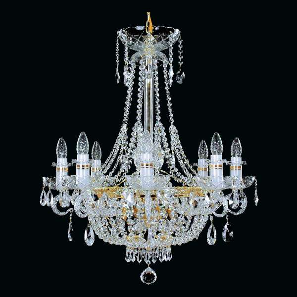 Kristall Kronleuchter 12-flammig, B:67cm x H:80cm AMKE XII