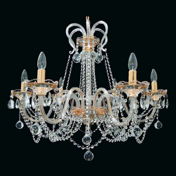 Kristall Kronleuchter 6-flammig, B:80cm x H:72cm VANESSA VI