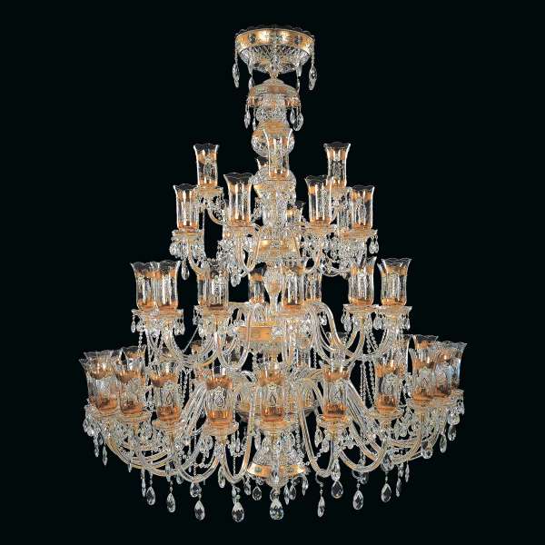 Kristall Kronleuchter 48-flammig, B:165cm x H:205cm BEATRICE 48
