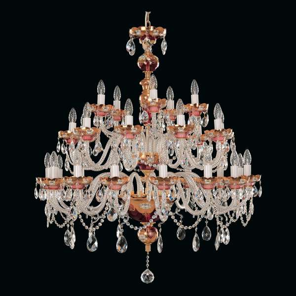 Kristall Kronleuchter 30-flammig, B:100cm x H:115cm AVENA XXX