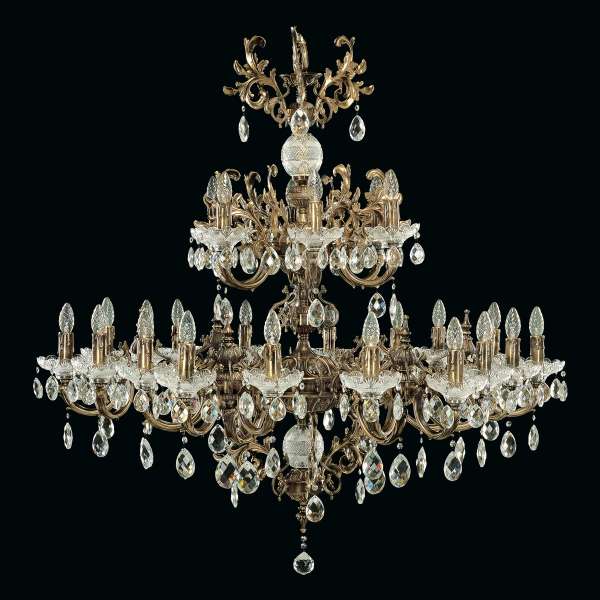 Kristall Kronleuchter 24-flammig, B:125cm x H:120cm BERNADETTE XXIV