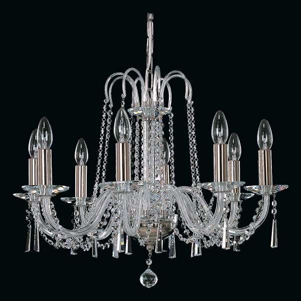 Kristall Kronleuchter 8-flammig, B:63cm x H:49cm CHANEL VIII