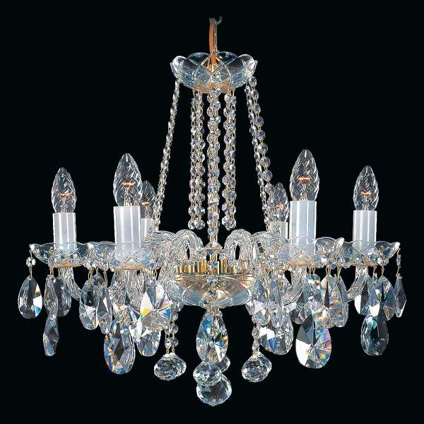 Kristall Kronleuchter 6-flammig, B:53cm x H:50cm ANGELINA VI