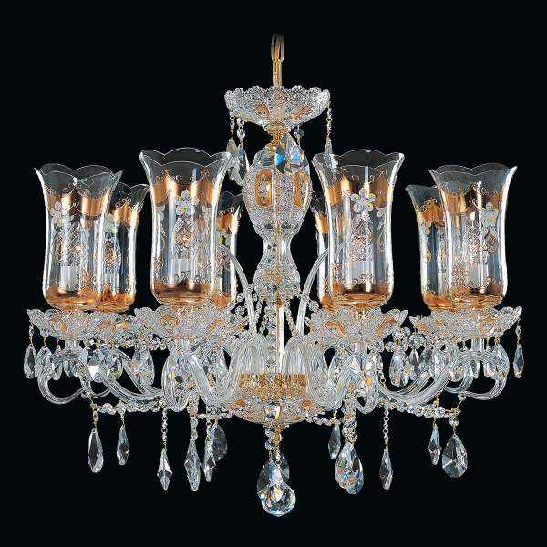 Kristall Kronleuchter 8-flammig, B:72cm x H:62cm ESTELLA VIII
