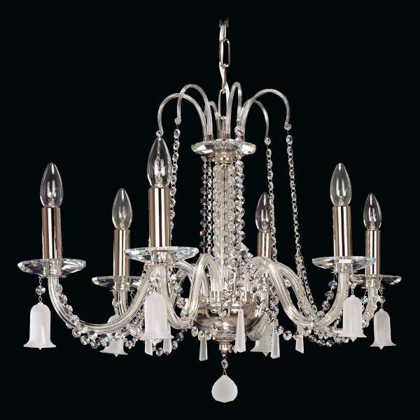 Kristall Kronleuchter 6-flammig, B:63cm x H:49cm CHANEL VI bells