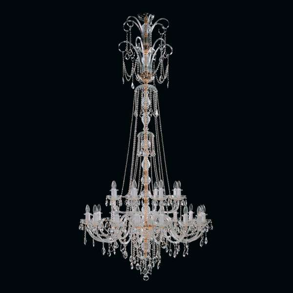 Kristall Kronleuchter 24-flammig, B:115cm x H:225cm ANNABELLA XXIV