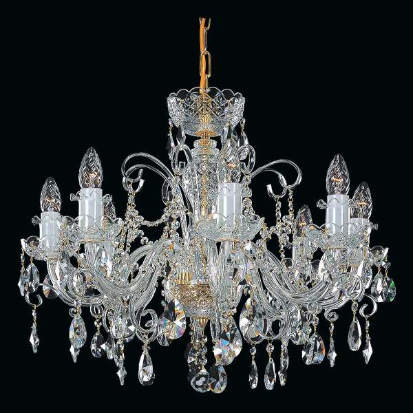 Kristall Kronleuchter 8-flammig, B:65 cm x H:50 cm FLORENTINA VIII