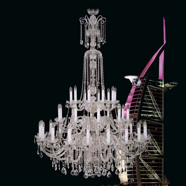 Kristall Kronleuchter 40-flammig, B:145cm x H:210cm ANNABELLA XL