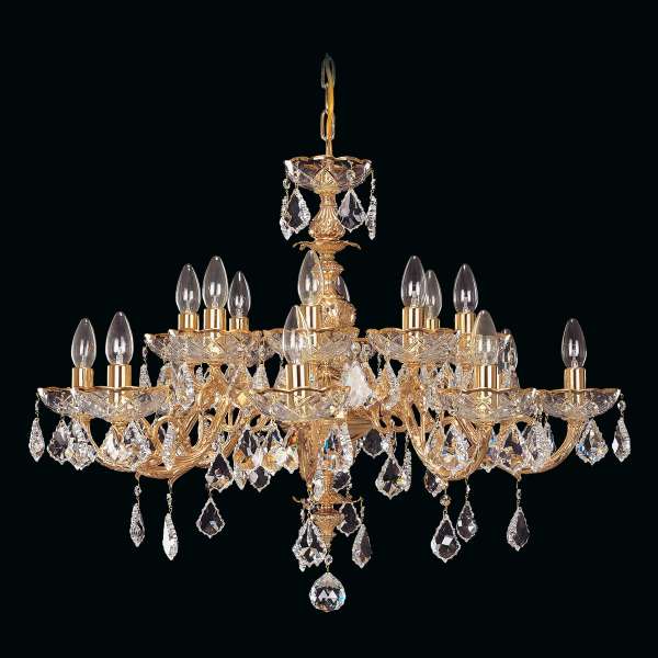Kristall Kronleuchter 16-flammig, B:80cm x H:62cm MAREIKE XVI