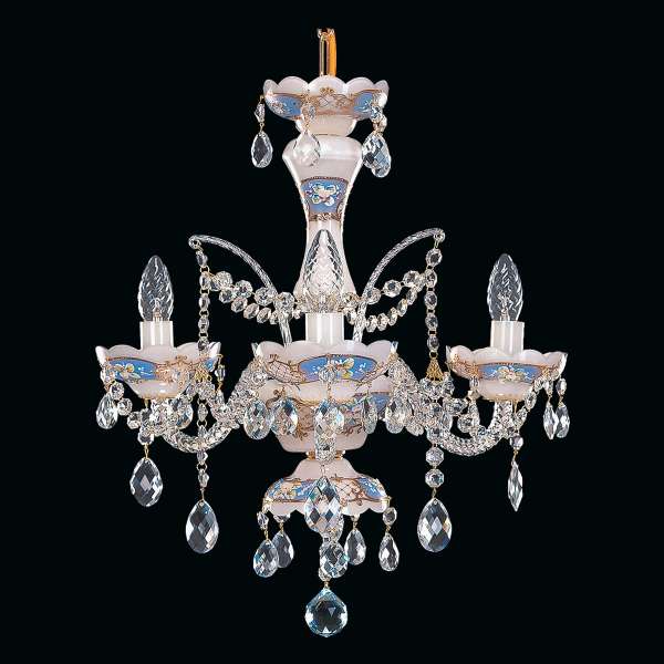 Kristall Kronleuchter 3-flammig, B:42cm x H:50cm ARLENE III