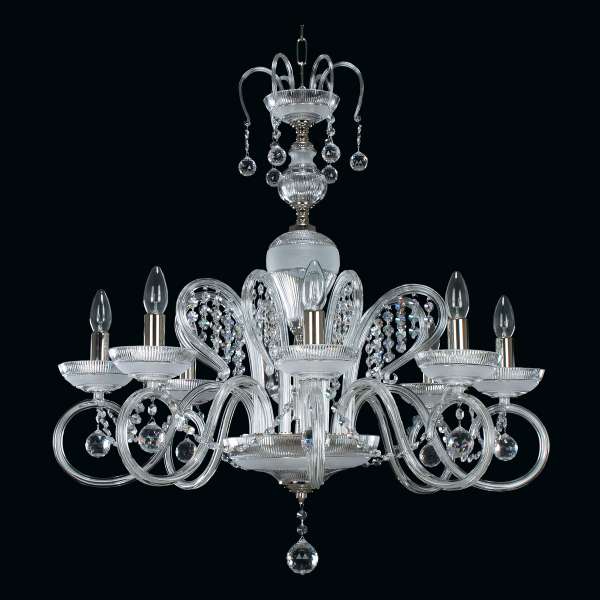 Kristall Kronleuchter 8-flammig, B:81cm x H:87cm DAISIRA VIII sw