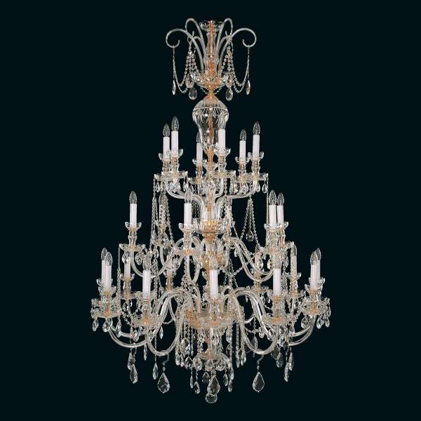Kristall Kronleuchter 24-flammig, B:120cm x H:187cm LORA XXIV