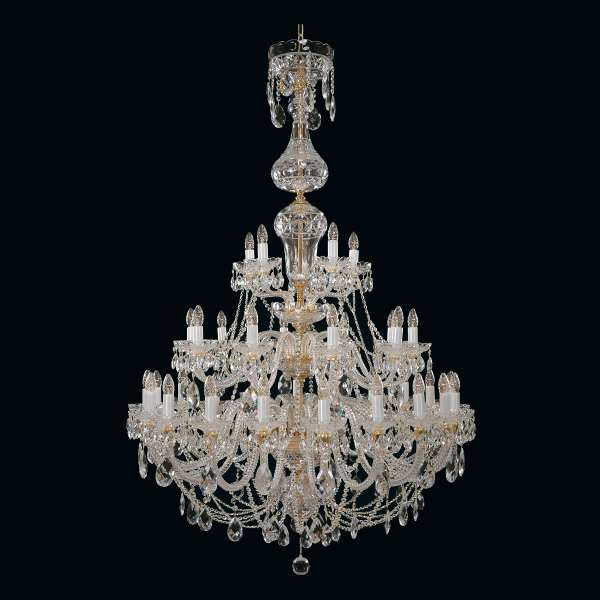 Kristall Kronleuchter 35-flammig, B:125cm x H:180cm FELINA XXXV