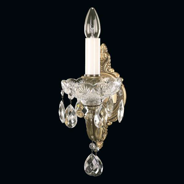 Kristall Wandleuchte 1-flammig, B:14cm x H:30cm BENITA I