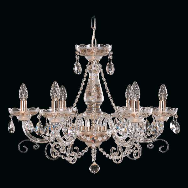 Kristall Kronleuchter 6-flammig, B:65cm x H:50cm LAVINA VI