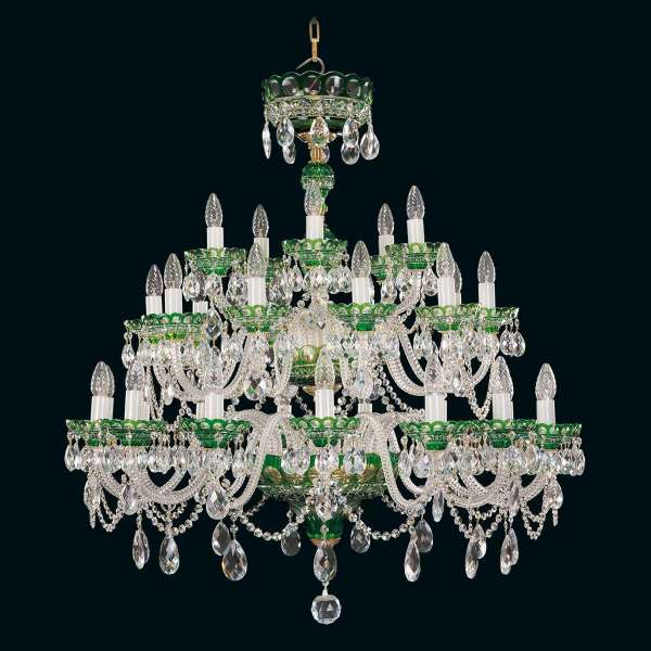 Kristall Kronleuchter 30-flammig, B:100cm x H:105cm ANNEMARIE XXX color