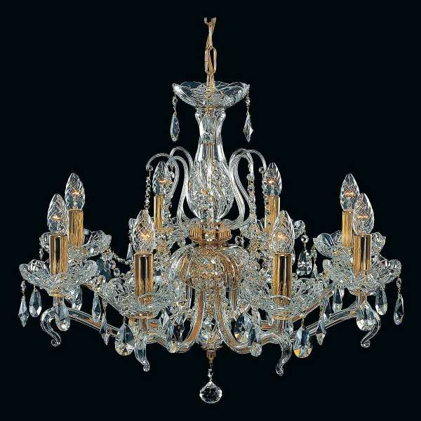 Kristall Kronleuchter 8-flammig, B:65cm x H:55cm FANNY VIII color