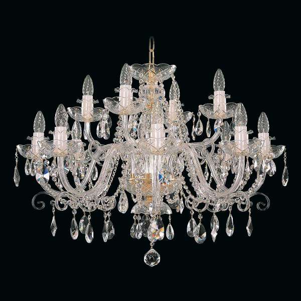 Kristall Kronleuchter 12-flammig, B:82cm x H:58cm ELISABET XIIa