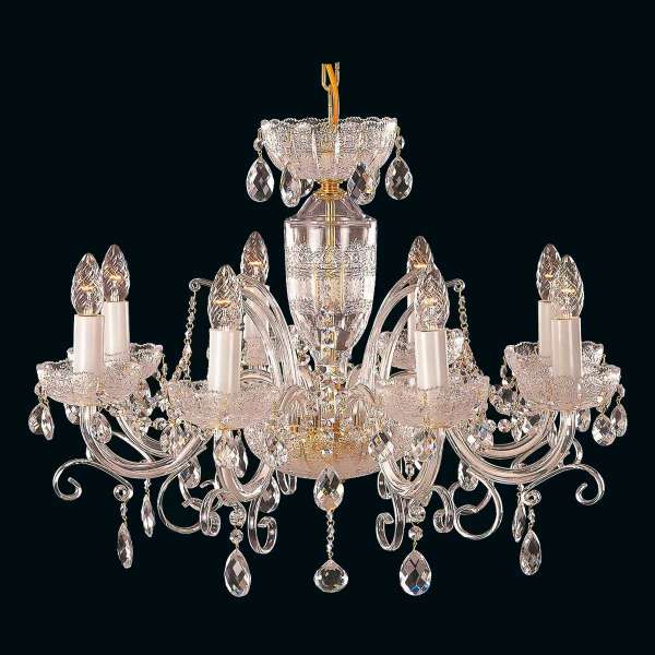 Kristall Kronleuchter 8-flammig, B:67cm x H:55cm DALINE VIII