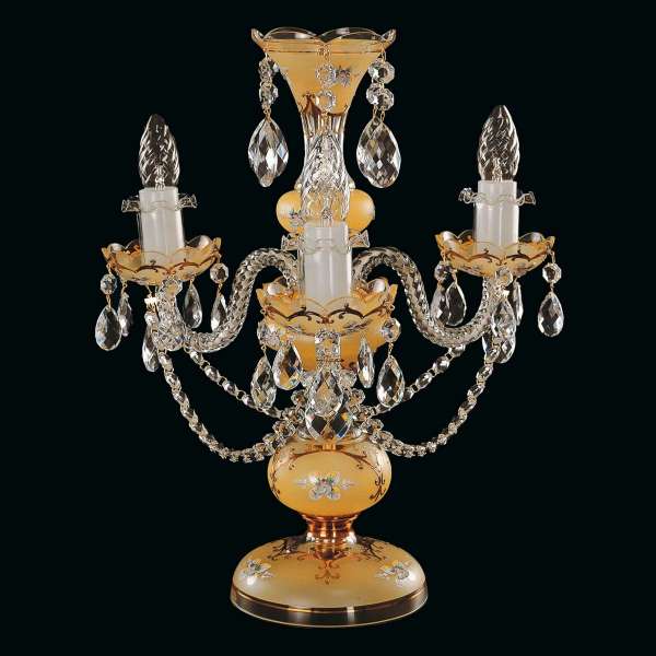 Kristall Tischleuchte 3-flammig, B:35cm x H:46cm JOSEPHINE III