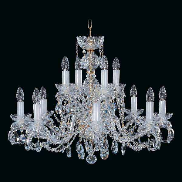 Kristall Kronleuchter 12-flammig, B:78 cm x H:60 cm GEORGINA XII
