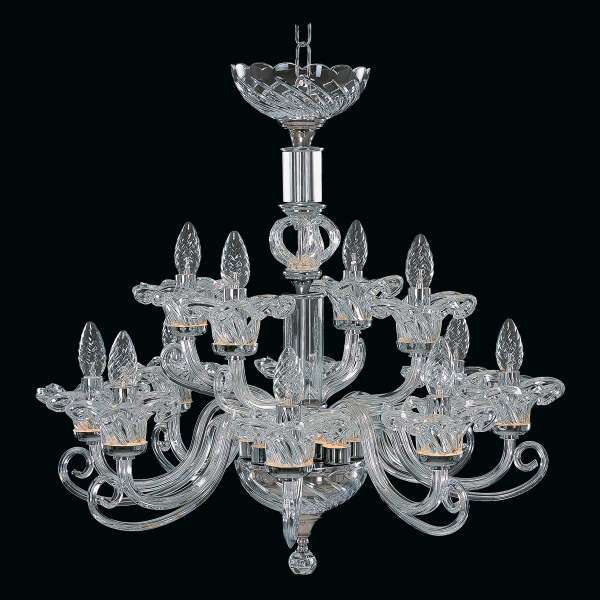 Kristall Kronleuchter 12-flammig, B:70cm x H:65cm AMINA XII