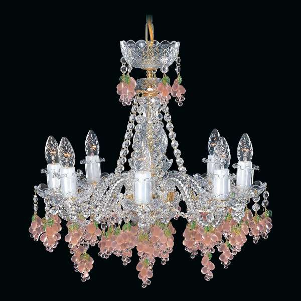 Kristall Kronleuchter 8-flammig, B:53cm x H:54cm ANNE VIII vino