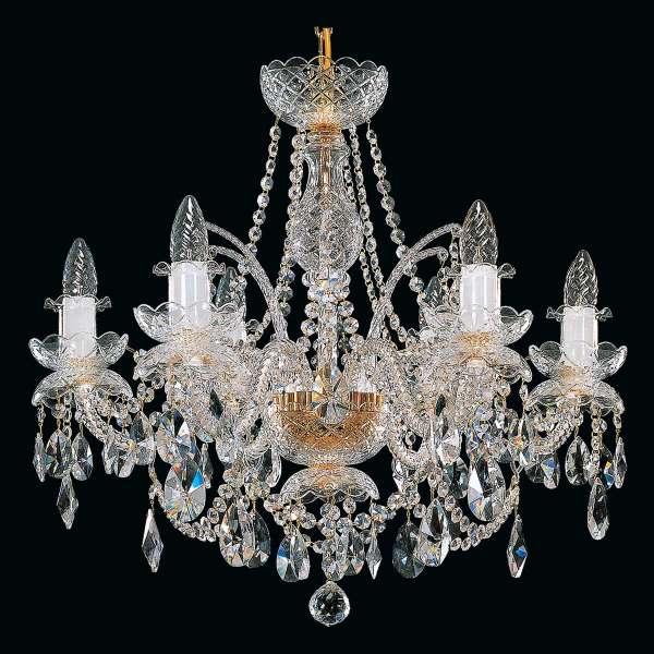 Kristall Kronleuchter 6-flammig, B:60cm x H:51cm ALANA VI