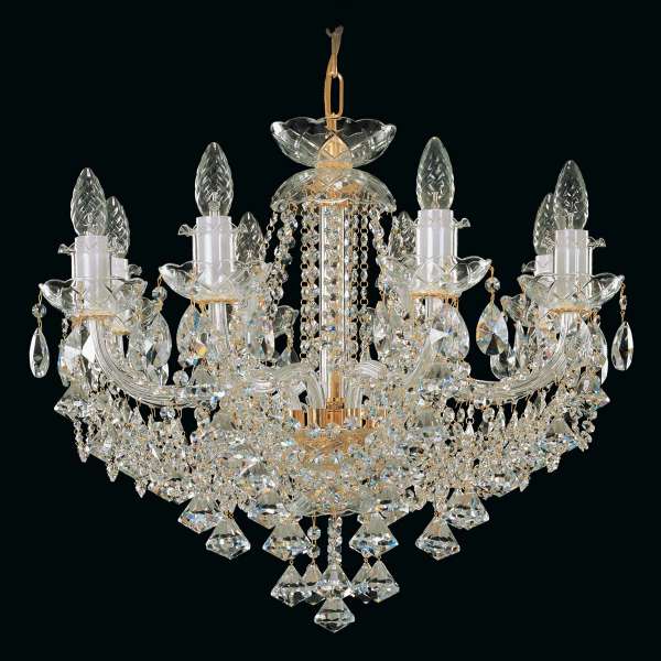 Kristall Kronleuchter 8-flammig, B:60cm x H:50cm ASTORIA VIII