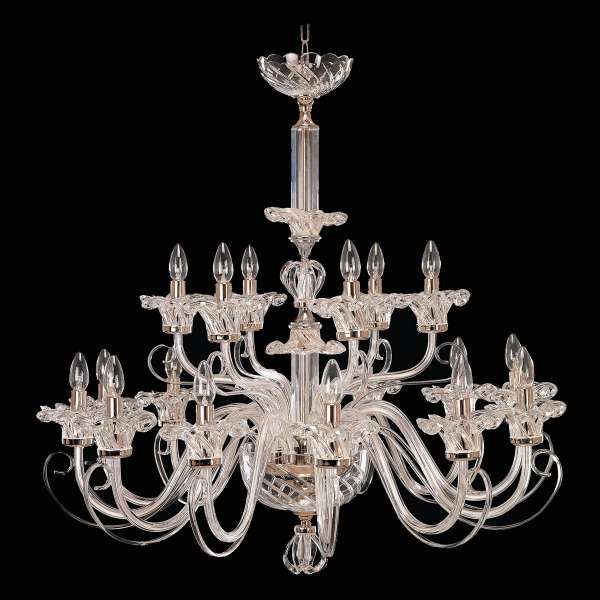 Kristall Kronleuchter 18-flammig, B:95cm x H:95cm AMINA XVIII