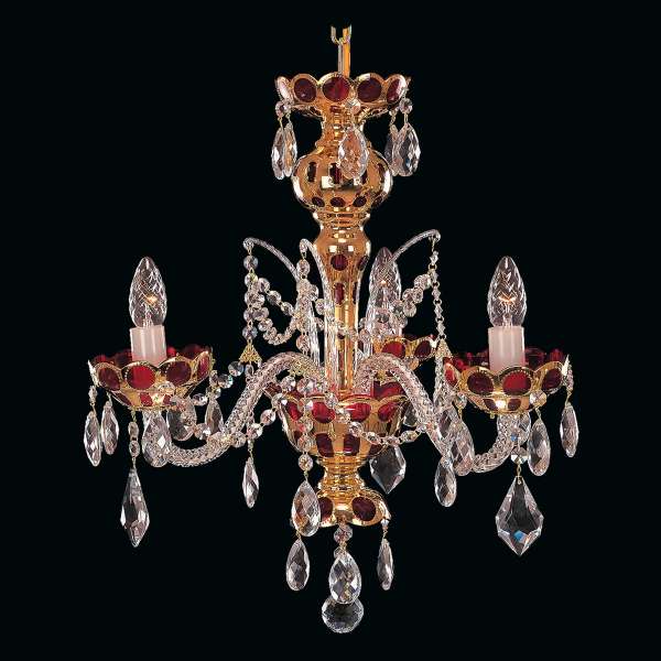 Kristall Kronleuchter 3-flammig, B:45cm x H:54cm ANTJE III