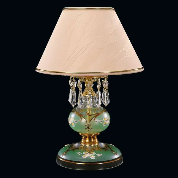 Kristall Tischleuchte 1-flammig, B:25cm x H:36cm LENA I