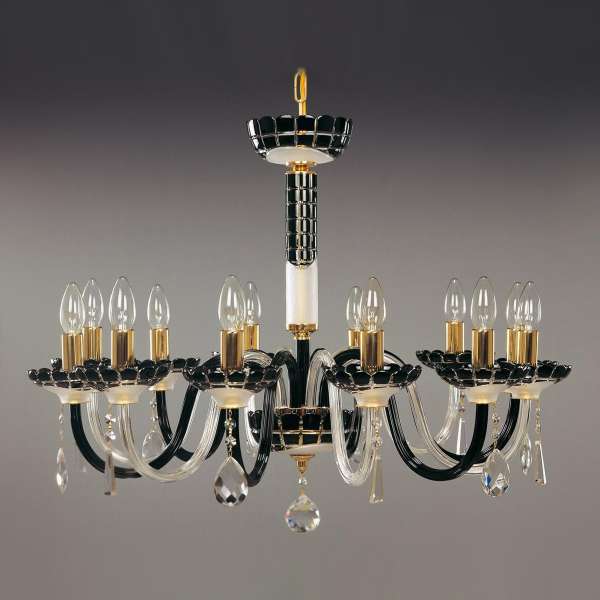 Kristall Kronleuchter 12-flammig, B:78cm x H:58cm NERGIZ XII