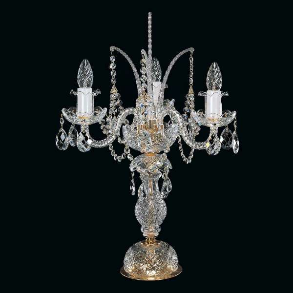 Kristall Tischleuchte 3-flammig, B:40 cm x H:64 cm ALISA III TL