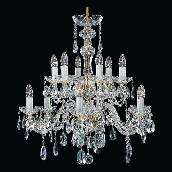 Kristall Kronleuchter 12-flammig, B:67cm x H:70cm ALARA XII