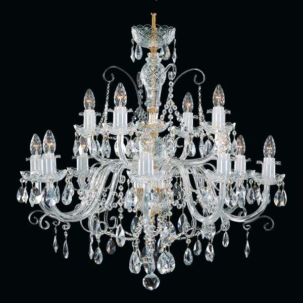 Kristall Kronleuchter 12-flammig, B:78 cm x H:76 cm FLORENTINA XII
