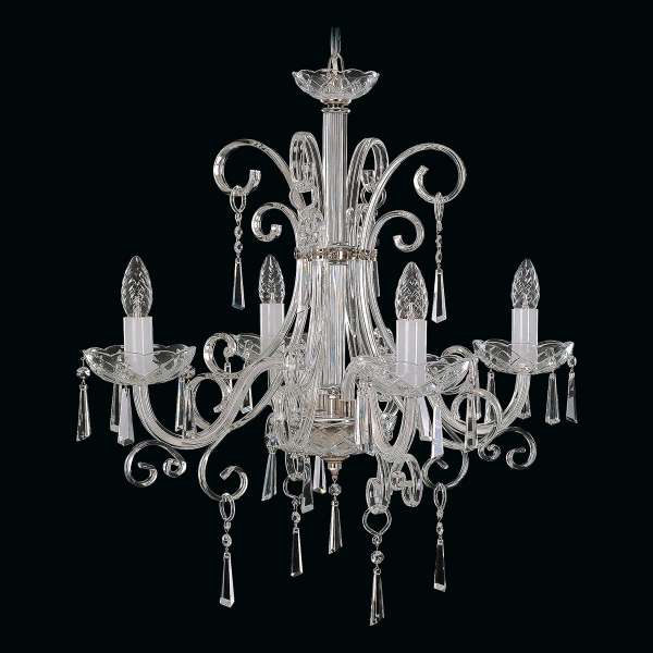 Kristall Kronleuchter 4-flammig, B:60cm x H:58cm LEXA IV