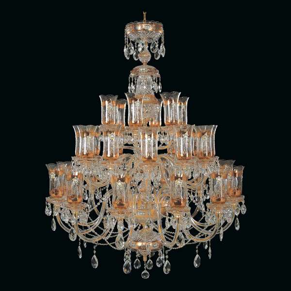 Kristall Kronleuchter 30-flammig, B:100cm x H:105cm BENTE XXX