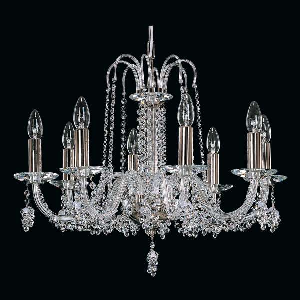 Kristall Kronleuchter 8-flammig, B:62cm x H:47cm CHANEL VIII vino