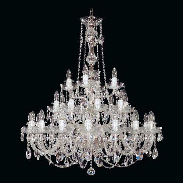Kristall Kronleuchter 28-flammig, B:92cm x H:103cm ALEYA XXVIII