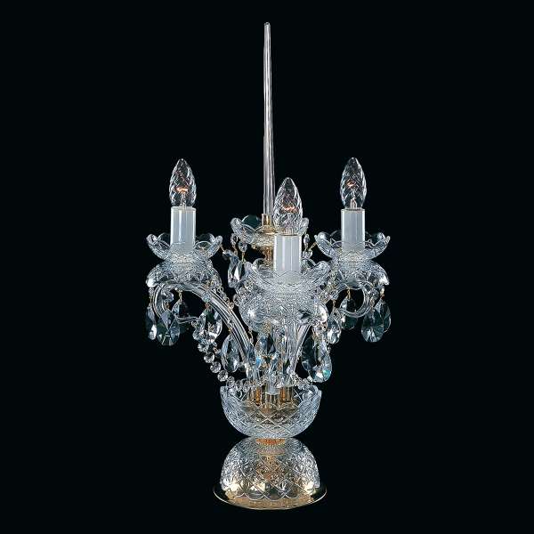 Kristall Tischleuchte 3-flammig, B:35 cm x H:60 cm GEORGINA III TL