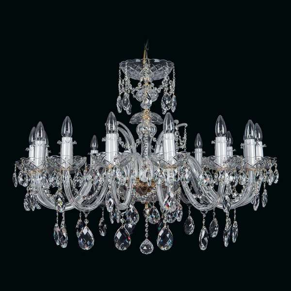 Kristall Kronleuchter 16-flammig, B:95cm x H:70cm ALEYA XVI