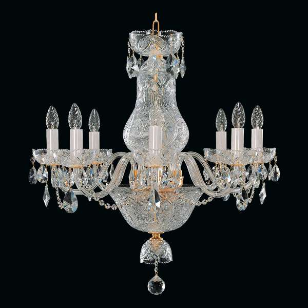 Kristall Kronleuchter 9-flammig, B:70cm x H:73cm ASTA IX